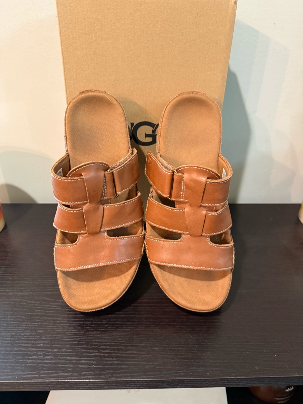 UGG Goldenstar Slide Tan Sandals